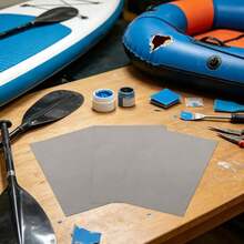 Kayak Patch Kit 3 Piece Strong Adhesive Multifunctional Waterproof Rubber Dinghy Repair Patches For Paddleboard Rubber Boats Air - Dark Grey - View 7