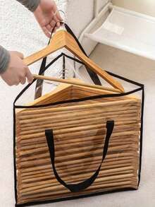 Triangle Hanger Storage Bag, Suitable For Daily Hanger Storage And Organization, Also Used For Storing Clothes In Wardrobe Corners, Space-Saving Storage For Closet Organization, Bathroom Storage, Wardrobe Storage Tool - Multicolor - View 8