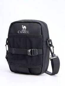 CAMEL CROWN Outdoor Sports Shoulder Bag, Unisex Crossbody Bag, Mini Gym Bag, Casual Shoulder Bag Suitable For Work And Daily Commute - Phantom Black - View 1