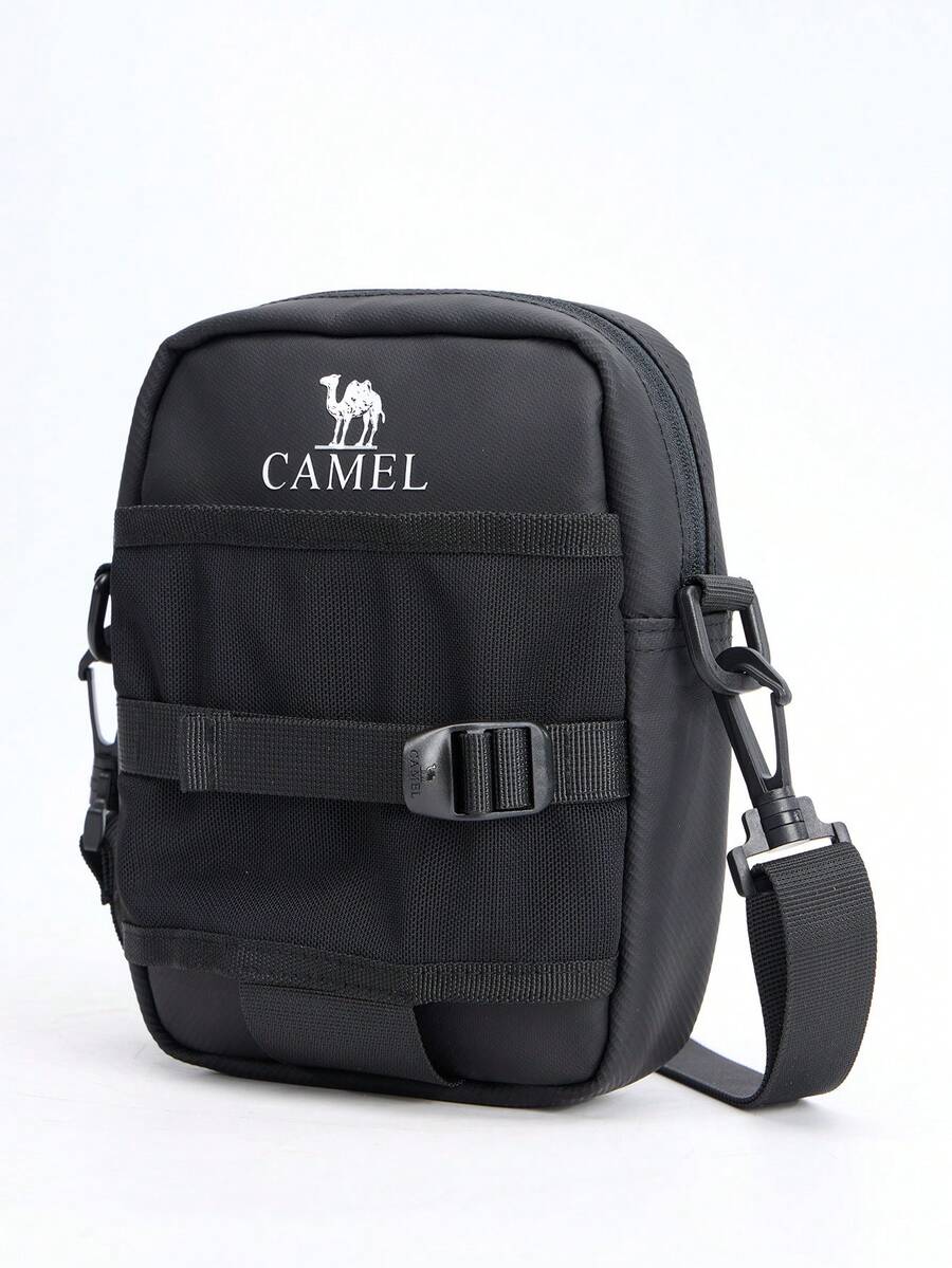 CAMEL CROWN Outdoor Sports Shoulder Bag, Unisex Crossbody Bag, Mini Gym Bag, Casual Shoulder Bag Suitable For Work And Daily Commute - Phantom Black - View 1