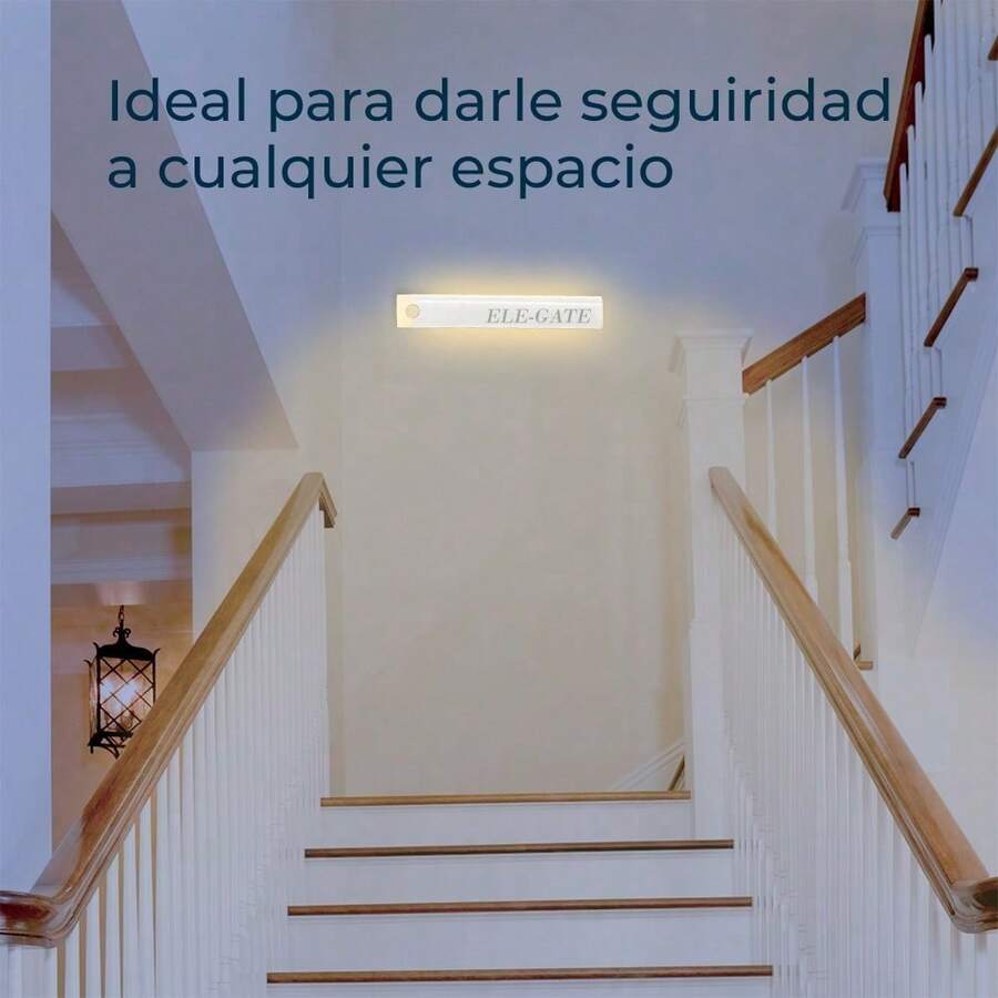 Lámpara LED Recargable con Sensor de Movimiento y Ajuste de Brillo 20 cm - 20 cm - Ver 1