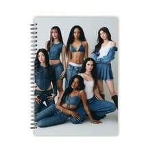 KATSEYE Y2K Girl Group Photo Spiral Notebook, 9 Different Group Cover Spiral Notebooks, International Girl Group Fan Merchandise, KATSEYE Denim / Magazine / Dark Mood Dual Cover Notebook, Six Members Full Group Photo Student Notebook Support Gift, Suitable For Classroom Notes, Fan Journal, Schedule Planning, Sticker Collage Background, Compatible With Offline Concert Support, Fan Circle Exchange, KATSEYE Global Fan Collection And Gift. - Multicolor - View 10
