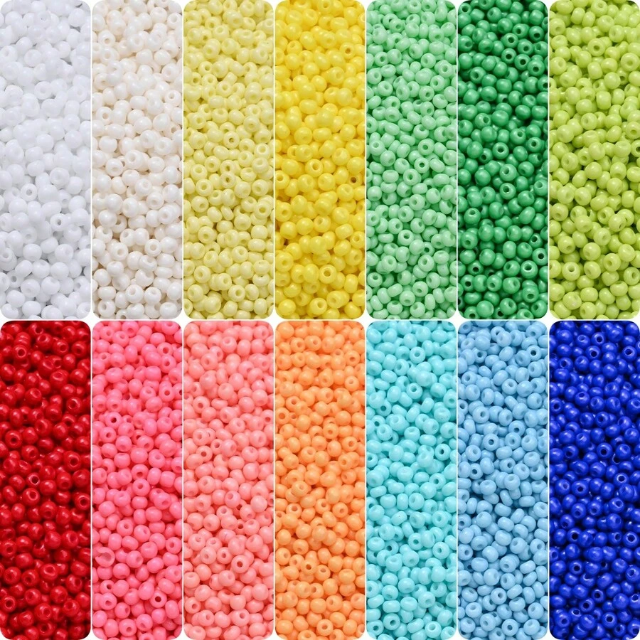 500pcs Mixed Charm Czech Glass Seed Beads Lovely 3mm Abacus Beads For Bracelet Necklace Jewelry Making Diy Earring Accessories - Abacus Beads - View 1