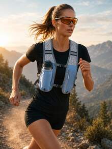 Lightweight Running Water Bottle Vest With Phone Pocket, Cycling Backpack With Multi-Functional Storage And Adjustable Water Bladder, Suitable For Running, Cycling, Hiking, Marathon And Fitness, Unisex - Multicolor - View 2