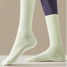 1/2/3 Pairs Women's Non-Slip Pilates Socks, Yoga Socks, Mid-Calf Non-Slip Ballet Socks, Pilates Gift - Multicolor - View 4