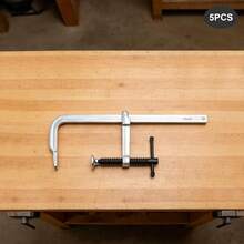 SENDERPICK 5 Stück F-Zwingen Set, Hochwertiger Alloy-Stahl, 500 lbs Klemmdruck, Holzarbeiten, Möbelbau, DIY Werkzeug[Nice gift for your family&friend] - Standard - Übersicht 3