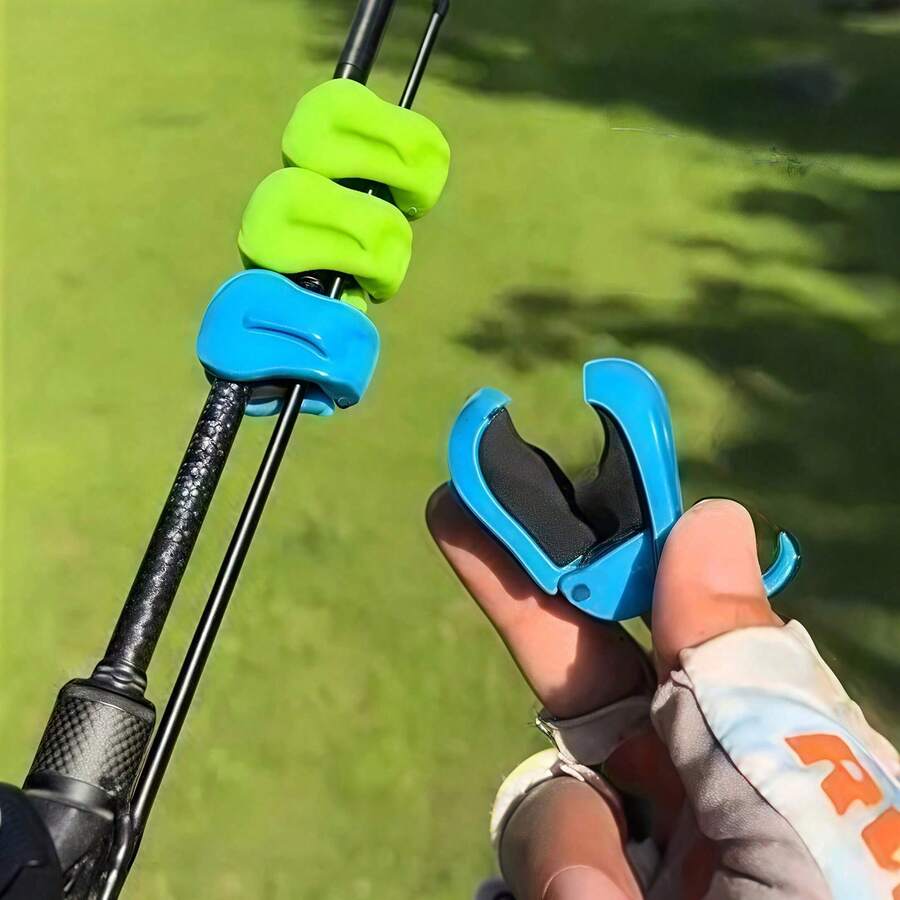 1/2/10pcs Quick-Attach Fishing Rod Clip - Tool-Free 1-Hand Holder For 2 Pieces Freshwater Rods, Secure Grip Tackle Organizer - Multicolor - View 1