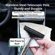 AD Limpiaparabrisas retráctil para espejo retrovisor de coche, limpiaparabrisas retráctil ajustable multifunción, limpiaparabrisas para espejo retrovisor del parabrisas delantero - Limpiaparabrisas para espejos retrovisores - Ver 6