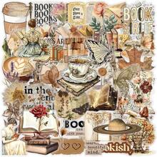 50 Sheets Vintage Reading Doodle Clear PET Waterproof Stickers Literary Decals For Journal Folder Scrapbook DIY Craft - 50 PCS - View 10