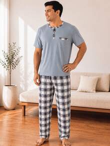Men Loungewear Onepieces - Grey - View 7