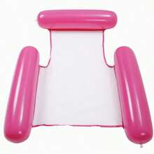 1pc PVC Inflatable Water Hammock, Made Of Thickened Mesh Fabric, Breathable Mesh Surface, Backrest + Armrest Design Recreates Sofa Lounging Feel, Convertible Hammock/Chaise Lounge Dual Mode, Foldable And Space-Saving, Strong Buoyancy And Stable, Ideal For Pool Relaxation, Beach Vacation, Bathtub Lounging, The Perfect Summer Water Relaxation Solution. - Multicolor - View 17