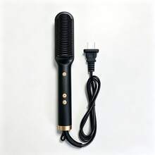Straightening Brush, Straightener, Negative Ion Volumizing Curler And Straightener, Suitable For Creating Voluminous Hairstyles And Straight Hair Effects. Heat-Resistant Design. Home, Office, Dorm, Hair Styling Tool - US A Type Plug(110-127V) - View 14