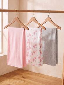 momscare 3pcs Baby Blankets Pink Series Soft & Comfortable Fabric Thin Blankets Suitable For Newborns - Multicolor - View 6