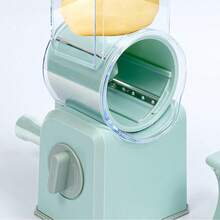 1 Piece Hand-Cranked Multi-Functional Vegetable Cutter, Standard Version And Upgraded Version, No Electricity Required, Easy To Disassemble And Clean, Suitable For Processing Vegetables, Minced Garlic And Meat Complementary Food In Home Kitchen. - Multicolor - View 5