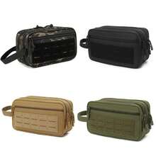 Portable Outdoor Camping Toiletry Bag For Men, Tactical Hanging Organizer Bag With Dry & Wet Separation - Multicolor - View 3