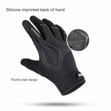 1pc Kyncilor 1 Black SMLXL Non-Slip Long-Fin Shock-Absorbing Gloves, Unisex, Breathable And Sun-Protective, Suitable For Activities Such As Hiking, Camping, Cycling - B - View 7