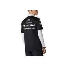 Adidas X Mercedes-Amg Petronas F1 Collaboration Team Ss25 Comfortable Versatile Soft Short Sleeve T-Shirt Black Tops Men - 彩色 - 查看 4
