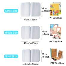 10 buah Sampul Buku Perekat Diri, Film Buku Transparan Buram, Sampul Buku, Sampul Buku Pelindung, Sampul Buku Pra-Potong, Sampul Buku yang Dapat Digunakan Kembali dan Disesuaikan, Sampul Buku Pelindung Tebal, Cocok untuk Kantor, Sekolah atau Pelajar - Satu ukuran cocok untuk semua. - View 2