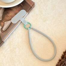 1 buah Tali Pergelangan Tangan Ponsel Silikon Bergelombang Warna Solid Macaron dengan Konektor T-Tab, Gantungan Kunci Ponsel Anti-Hilang Universal untuk Semua Casing Ponsel, Aksesori Gantungan Kunci Tali Tangan Pendek Portabel - MultiWarna - View 5