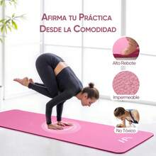 Tapete Portátil Yoga Pilates Ejercicio 10 Mm Antideslizante - Rosa - Ver 5