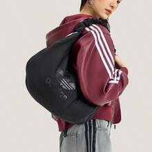 Tas Bahu Adidas Ukuran Besar Cloud Bag Tas Olahraga Satu Bahu Crossbody Bag JP0145 - Hitam - View 3