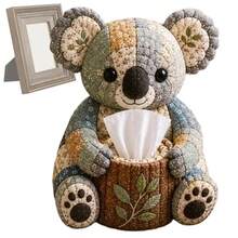Tissue Cover Box DIY Kit Handmade Quilting Animal Design Handmade Tissue Dispenser Case For Women Men Beginner Night Stands - A - View 2