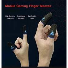 [2 Boxes Included]Super Exquisite Pattern Gaming Finger Sleeves, Ultra-Thin & Breathable, Anti-Slip & Sweat-Proof, The Best Choice For Gamers - Blue - View 7