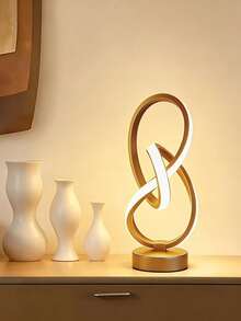 1pc Modern Spiral Creative Desk Lamp, Minimalist Adjustable LED Atmosphere Light, USB Powered Night Light With 3 Color Temperatures, Plug-In LED Lamp, Holiday Gift For Family And Friends On Christmas And Halloween - Multicolor - View 3