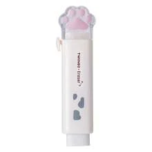 1pc/4pcs Cute Cat Paw Retractable Eraser, Push-Pull Slide Cartoon Eraser, Portable Student Correction Stationery, Perfect For Homework Correction, Sketching And Hand Account Revision - Multicolor - View 10