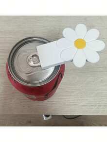 1件裝花朵造型開罐器，雛菊造型拉環開罐器，可愛花朵拉環輔助器，省力拉環開啟工具，簡易開罐裝置，裝飾性便攜開罐配件 - 查看 5