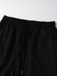 ALTZTAR Men's Sleeveless Tank Top & Drawstring Shorts, Print Casual Set - Black - View 7