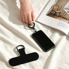 Stainless Steel Heart-Shaped Spring Clip & Lanyard Combination | 360° Rotatable Ultra-Thin Metal Plate, Suitable For Phone Lanyards, Universal Phone Accessory - Multicolor - View 3