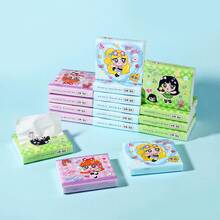 Star Girl 1包/3包 40張/120張面紙，印花卡通可愛學生面紙，便攜小口袋面紙，戶外旅行車用，生日禮物，禮物，學校面紙，派對用面紙，女孩女性生日派對面紙 - 快樂少女隨機1包 - 查看 8