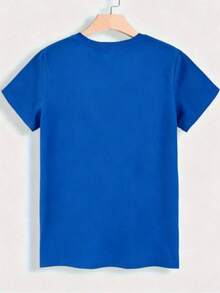 Camiseta casual de mujer con estampado floral todo sobre, patrón de flores lindo estilo Y2K, moda callejera, vuelta al colegio, camiseta floral de ocio-Vintage Street Style Unisexoose Cotton - Azul - Ver 2