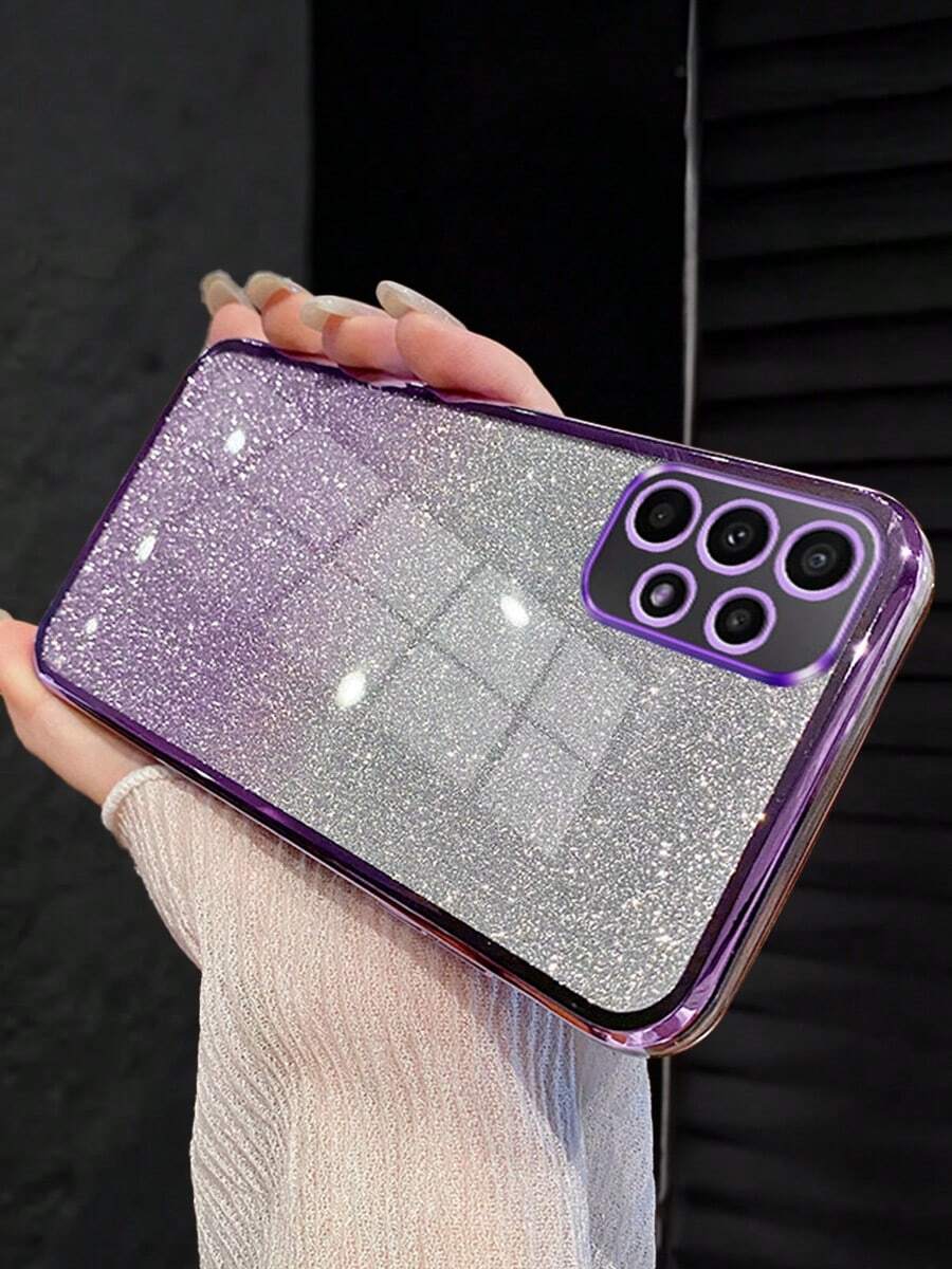 MewTrek Casing Ponsel Mewah Berlapis Elektroplating dengan Rhinestone, Glitter, dan Payet, Casing Pelindung Silikon Tahan Guncangan Terbaru, Kompatibel dengan iPhone, Galaxy, Honor, MOTO