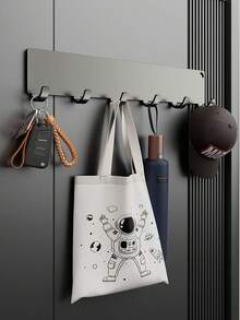 1/2/3/4 Packs Matte Black Magnetic Hooks, Iron Metal No-Drill Heavy Duty Hanger, Rustproof Space-Saving Versatile Utility Rack, Kitchen Office Garage Entryway Metal Door, Gift For Homeowners Family - Multicolor - View 7