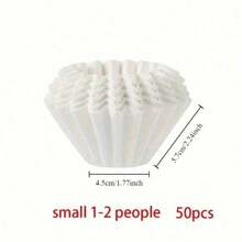 SOKANY 50pcs Unbleached Natural Wood Pulp Coffee Filter Paper, Suitable For Pour-Over Coffee Dripper And American Coffee Machine, Ideal For Steeping, Drip And Brewing, Bulk Pack, Essential For Tea Break, Office And Home Daily Coffee - Coffee filter papers - View 12