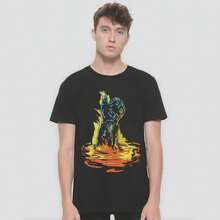 Men Sports Tees & Tanks - 黑色 - 查看 1