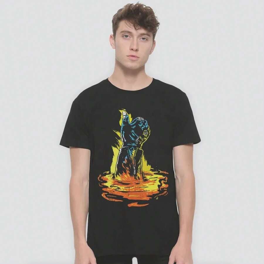 Men Sports Tees & Tanks - 黑色 - 查看 1