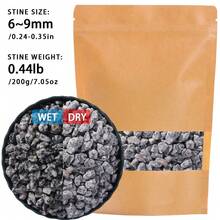 200/800g 水族裝飾底砂礫石 3mm-9mm 魚缸濾材石，適用於水族箱、魚缸、烏龜缸、雨林缸底砂鋪石，亦可用於花盆、花瓶裝飾鵝卵石 - 彩色 - 查看 48