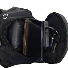 Motorcycle Leg Bag, Riding Bag, Motorcycle Crossbody Bag, Men's Waist Bag, Delivery Crossbody Bag, Riding Backpack, Outdoor Motorcycle Leg Bag - Black - View 2