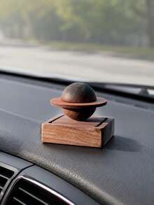 1pc Handmade Car Air Vent Diffuser, Natural Black Walnut Color Wooden Aromatherapy Diffuser, Car Air Vent Essential Oil Diffuser, No Scent Included (No Liquid Bottle) - B - View 11