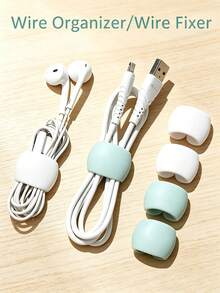 6pcs/12pcs Mixed Desktop Cable Clips Organizer, Office, Travel, Home Universal, Multi-Function Cable Clips, Suitable For Chargers, Earphones, USB Cables, Back To School Season Practical - Multicolor - View 11