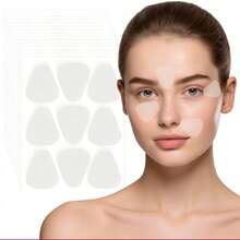 JINSHEE Facial Patches 54-Piece Set - Transparent Reusable Patches, Overnight Comfortable Care - Fine Line Removal Strips, Smooth Eye, Mouth And Forehead Skin - Enhance Facial Muscles, Create Smoother Skin, Face Tape, Face Mask - White - View 7