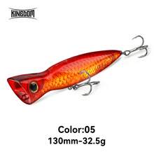 KINGDOM Topwater Popper Fishing Lure 95/110/130mm Floating Spraying Bubble Hard Bait Long Cast Noise Rattle For Seabass Snakehead Big Predator Saltwater Freshwater Fishing Tackle - Multicolor - View 25