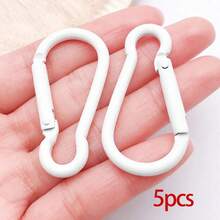 5/10/30/60/100pcs Candy Color Lobster Clasp Key Ring Spring Hook DIY Bag Keychain Jewelry Making Accessories Decoration - Multicolor - View 22