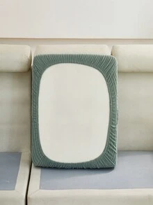 1件四季通用時尚極簡抓花彈性搖粒絨沙發套，柔軟透氣易清潔，適用臥室、辦公室、客廳等場景，適合1/2/3/4人座沙發及L型沙發，萬聖節、聖誕節、秋季、冬季 - 墨綠色 - 查看 7