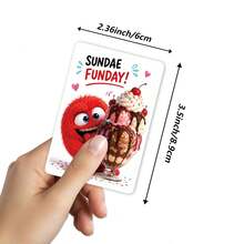 36Pcs Red Fluff Monster Positive Affirmation Cards, Inspirational Mood & Encouragement Quote Cards, Funny Fluffy Monster Self Care Cards - Sets - View 6