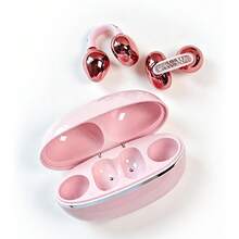 Earphone Bluetooth Jepit, Desain Terbuka, Kualitas Suara Unggul, Panggilan Bebas Genggam, Cocok untuk Perjalanan dan Olahraga, Multifungsi dan Bergaya, Kompatibel dengan Ponsel Pintar dan Komputer, Sempurna sebagai Hadiah Ulang Tahun atau Kencan - View 2