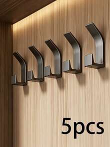 3/5pcs Multi-Function Adhesive Hooks, Self-Adhesive Storage Rack Hooks, Towel Hooks/Clothing Hooks, Suitable For Bathroom, Kitchen And Home, Easy To Install Self-Adhesive Hooks, Can Hang Towels, Clothing, Hats And Keys, Bathroom Accessories - Multicolor - View 17